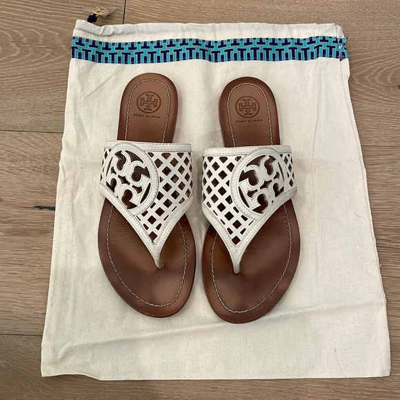 Tory Burch Shoes - Tory Burch lattice logo sandals